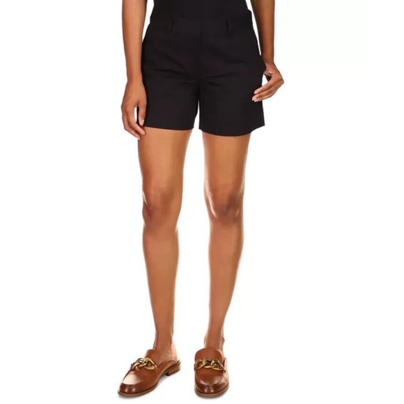 Michael Kors Stretch Twill Shorts Black Size 10 MSRP $74 - Picture 1 of 2